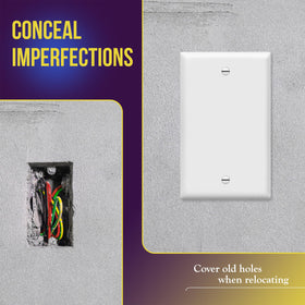 ENERLITES wall plate includes painted screws to match the plate color.