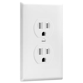 Enerlites wall plates set in white for a clean, modern home wiring