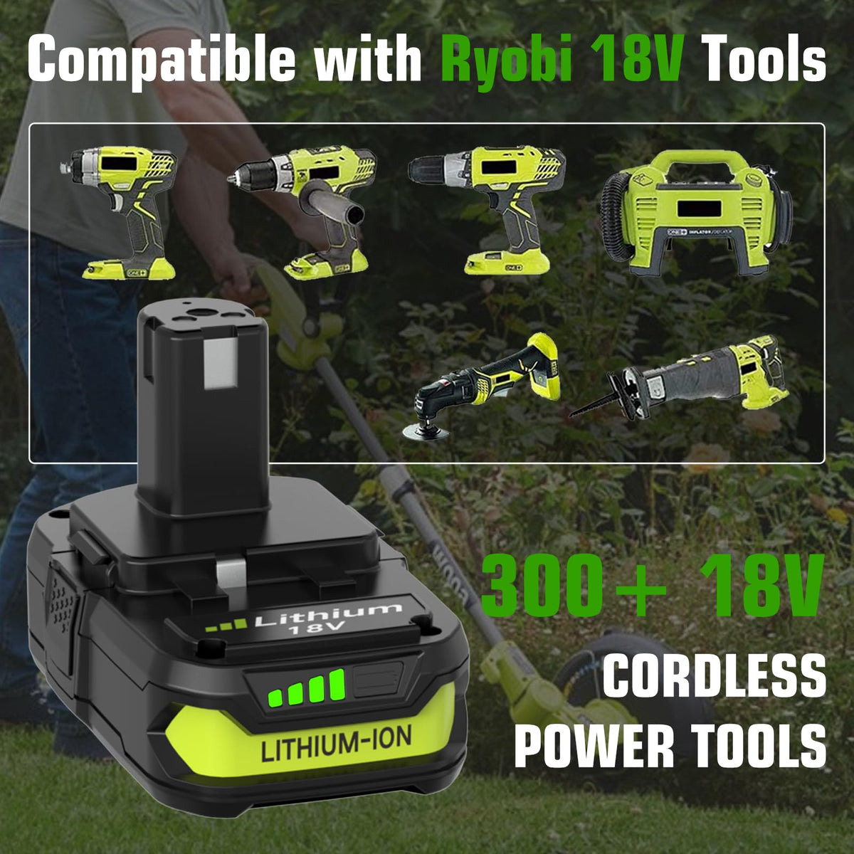 Enermall 3600mAh P105 replacement boosts tool uptime during DIY sessions