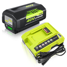 Enermall 6.0Ah Ryobi 40V battery ready for extended runtime.