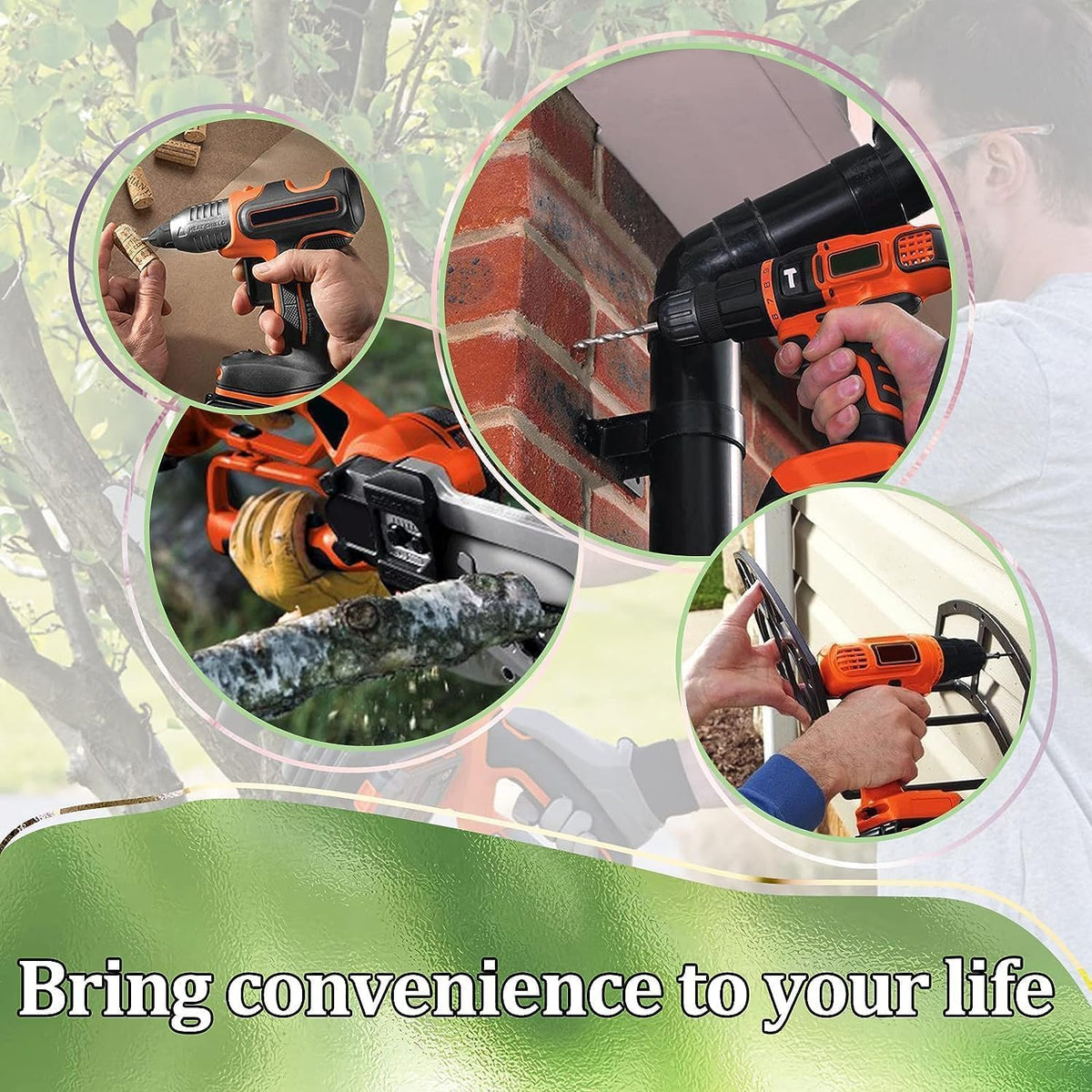 EnerMall replacement battery compatible with Black & Decker 20V tools.