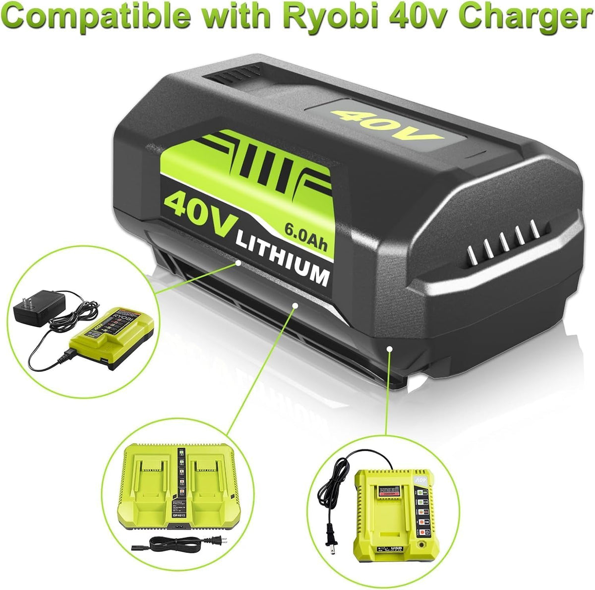 Enermall packaging shows 1-pack battery and charger.