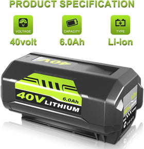 Enermall Ryobi 40V battery charger ready for quick recharges.