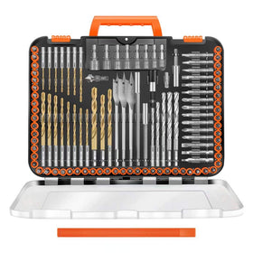 ENERTWIST 112-piece drill bit set in a tough case for easy transport