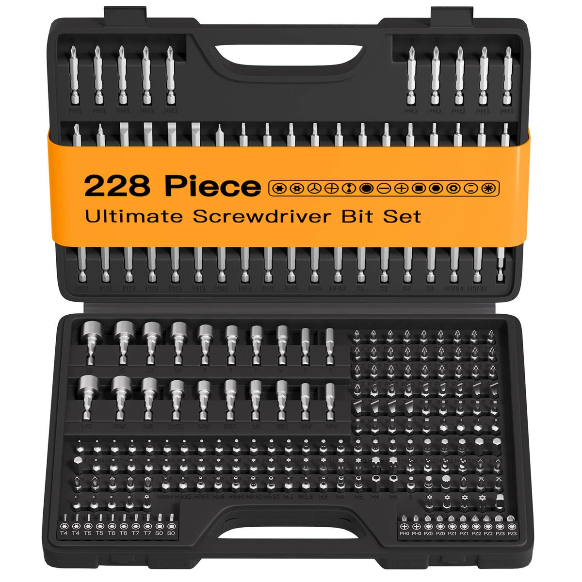 ENERTWIST 228-piece set displayed for comprehensive repairs and assemblies