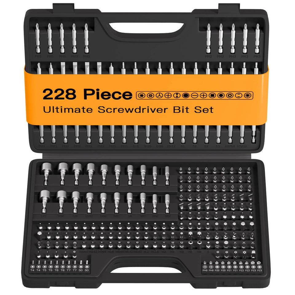 ENERTWIST 228-piece set displayed for comprehensive repairs and assemblies