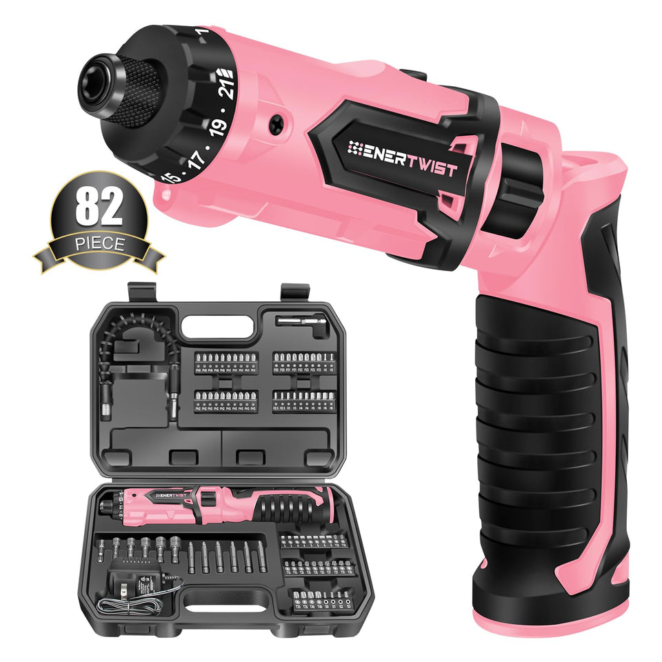 Enertwist 8V screwdriver showing strong torque for quick assembly projects
