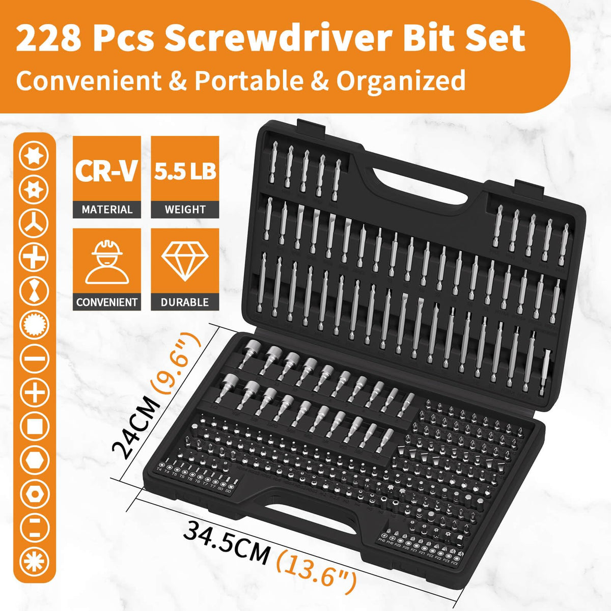 ENERTWIST compact tool box keeping tools organized and portable