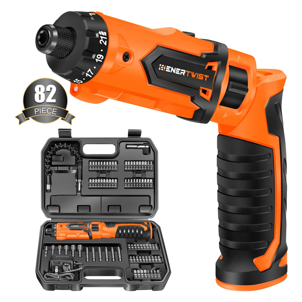 ENERTWIST cordless screwdriver with 8V motor for precise fastening in tight spaces