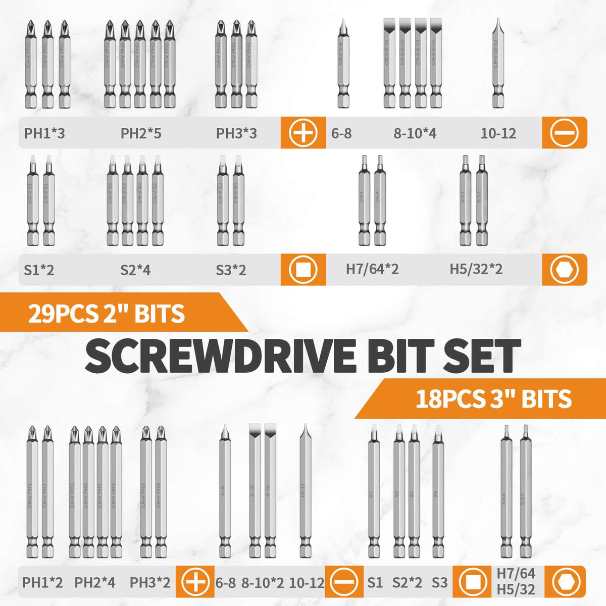 ENERTWIST magnetic bit holder securing bits for quick work