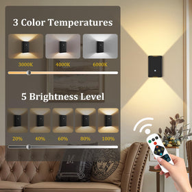 Eneru dual-control remote and button for easy dimming and timing.