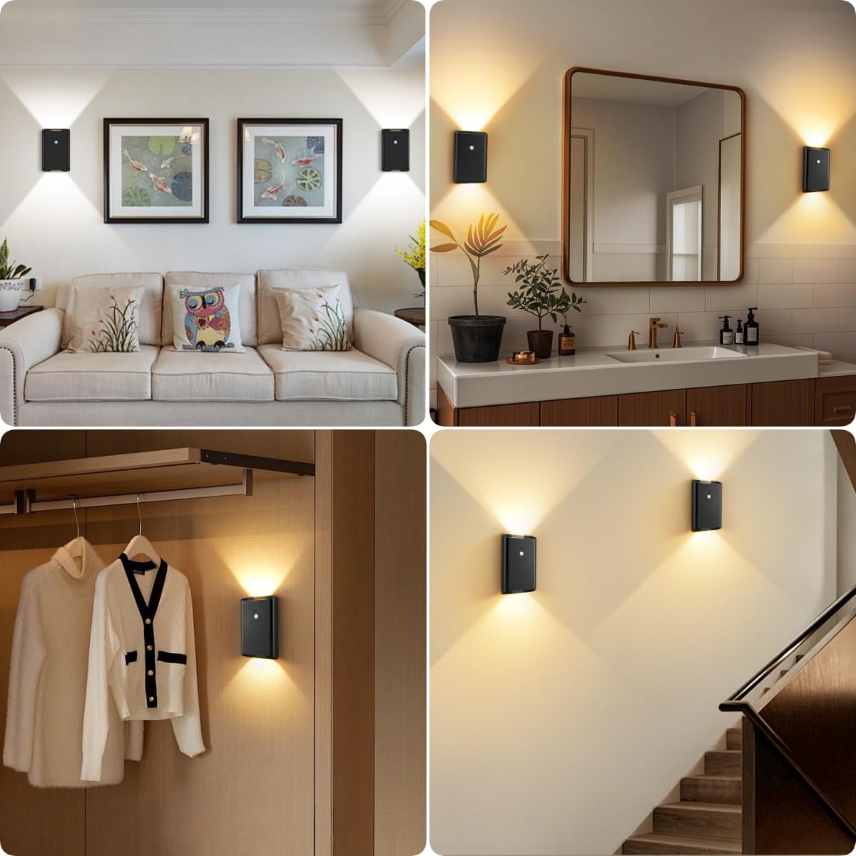 Eneru night mode detects movement in dark spaces for efficient lighting.