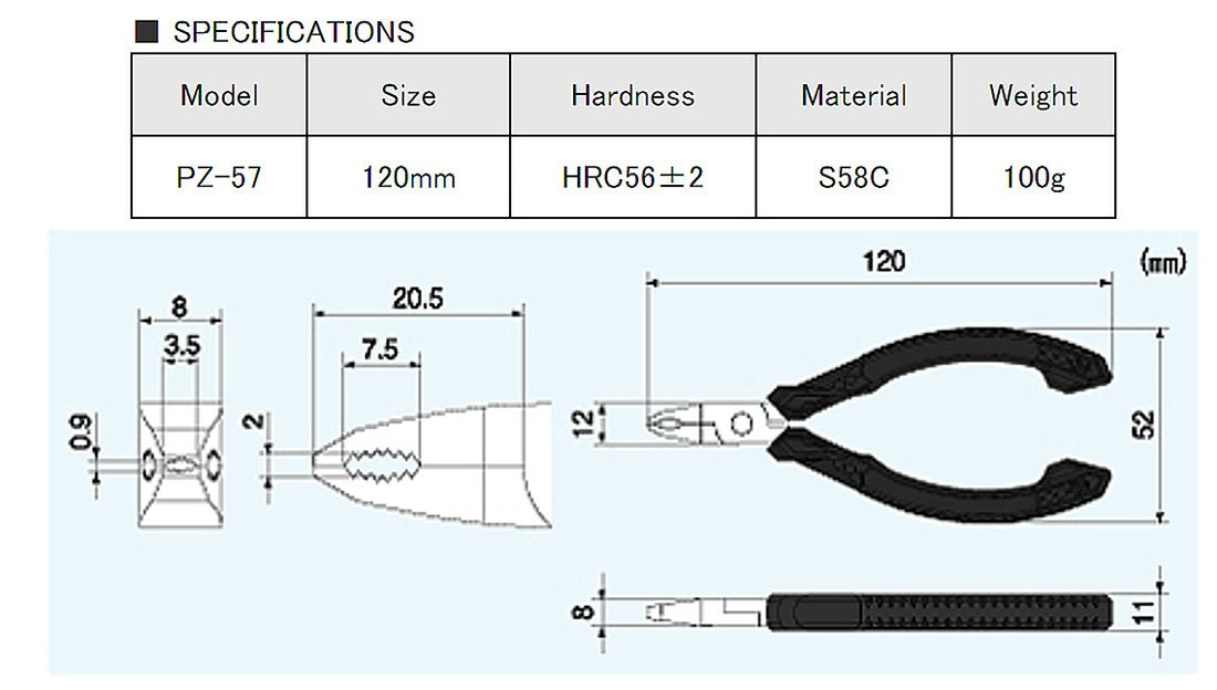 Non-slip serrated jaws provide a secure grip on stubborn screws.