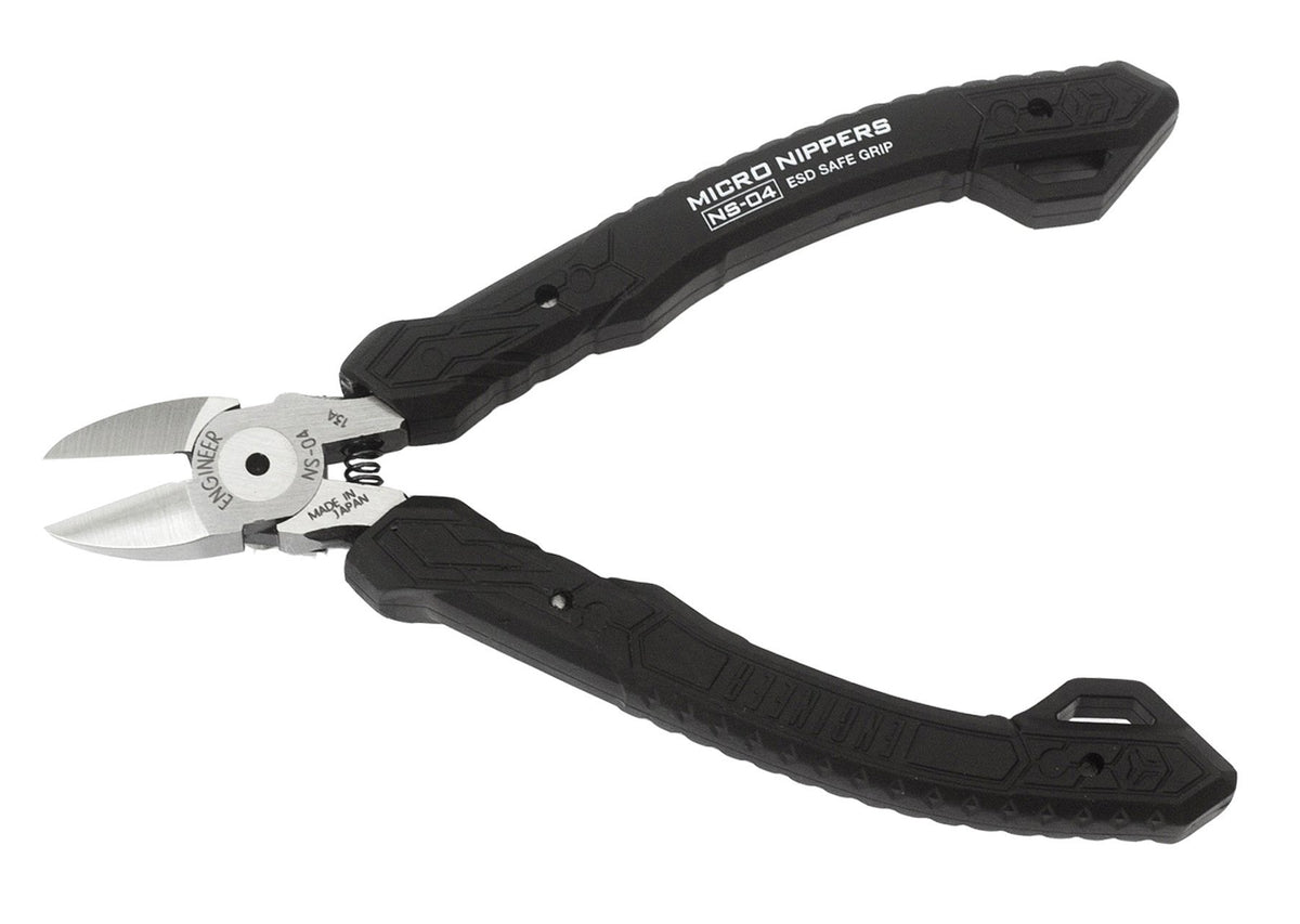 ENGINEER mini nippers profile for precise PCB cuts and clean edges.