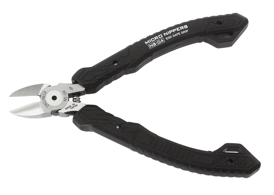 ENGINEER mini nippers profile for precise PCB cuts and clean edges.