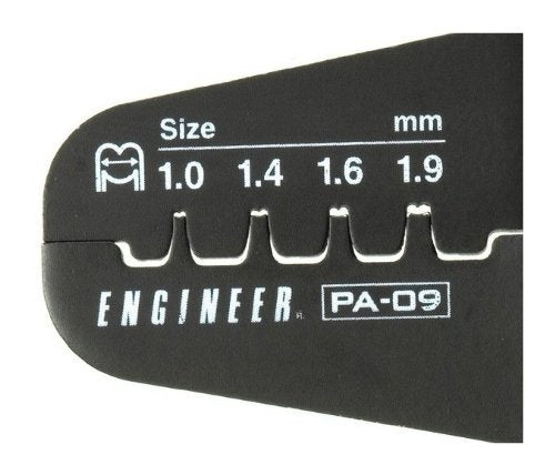 ENGINEER PA-09 die width 1.0mm close-up for narrow-pitch terminals.