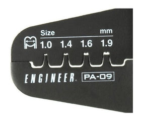 ENGINEER PA-09 die width 1.0mm close-up for narrow-pitch terminals.