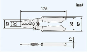 ENGINEER PA-09 die width 1.4mm close-up for versatile terminals.