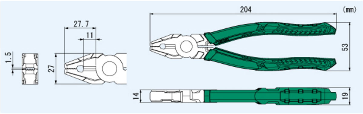 ENGINEER PZ-59 slim tip enables access to low head and truss screws
