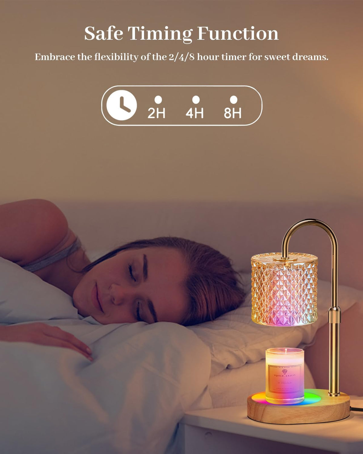 Engpure candle warmer lamp dimmer brightness for customizable fragrance intensity