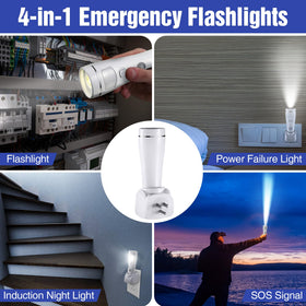 Enhon safe plug-in design provides convenient power-outage illumination.