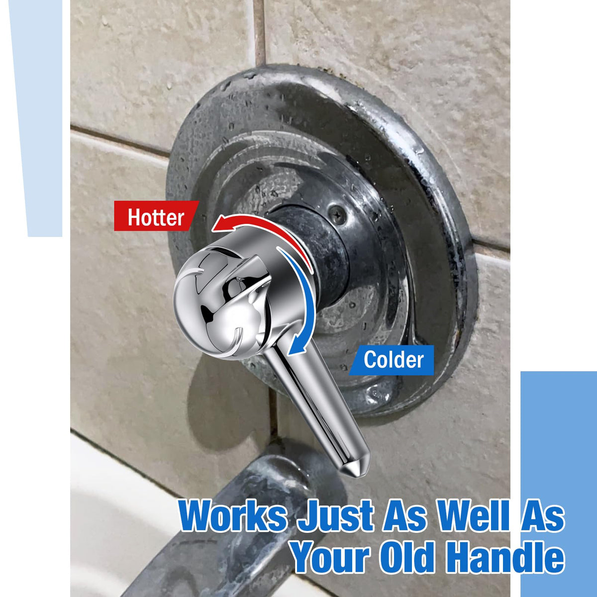 Enhon bathroom chrome lever enhances decor while maintaining reliable control