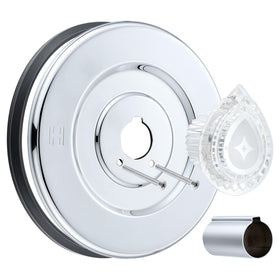 Enhon bathroom decor compatibility with chrome trim across styles.