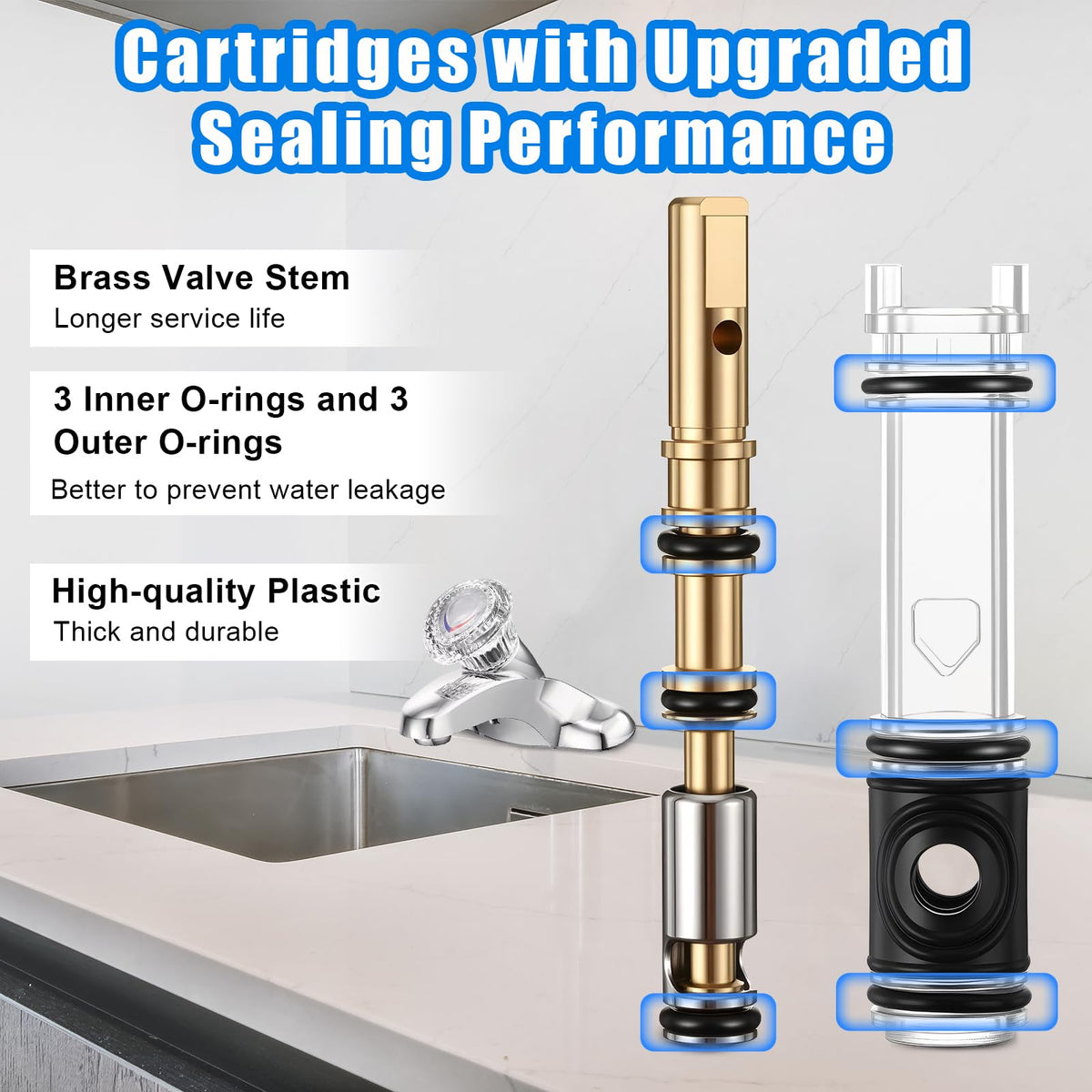Enhon 4-inch cartridge length fits standard fixtures reliably