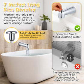 Enhon chrome finish adds rust-resistant durability to your bathroom.