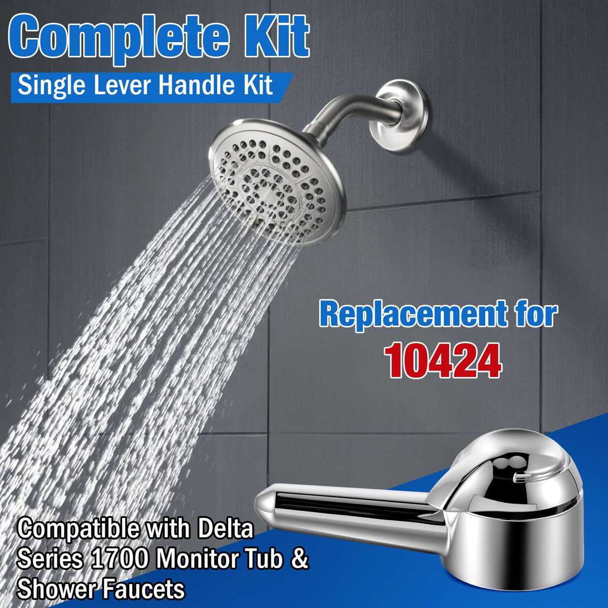 Enhon chrome shower faucet lever install kit ideal for quick upgrades