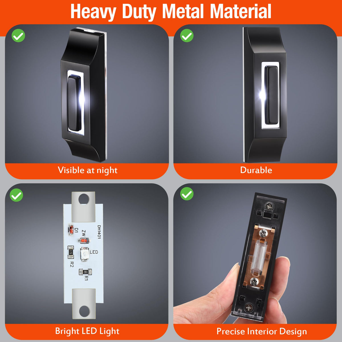 Enhon package includes screws and instruction for quick mounting