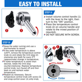Enhon durable chrome lever ensures everyday use with long-lasting performance