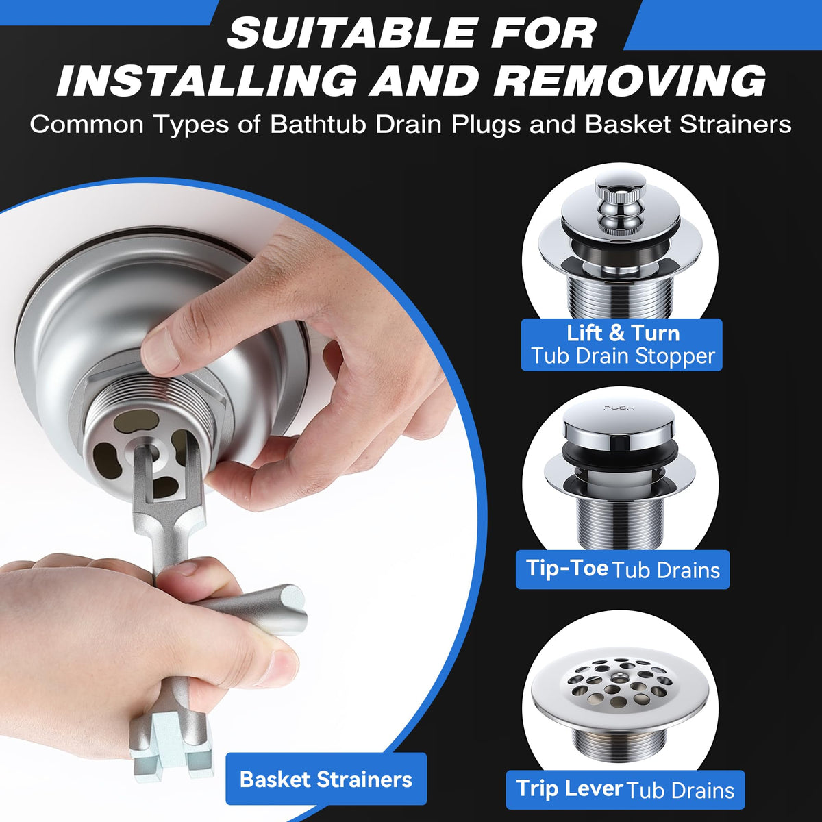 Enhon durable zinc-plated steel construction resists rust.