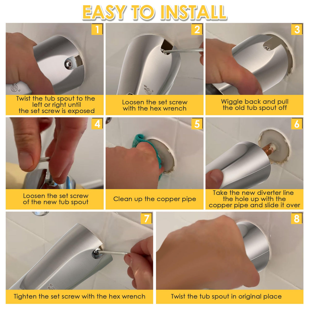 Enhon included 5/32 hex wrench for quick installation.