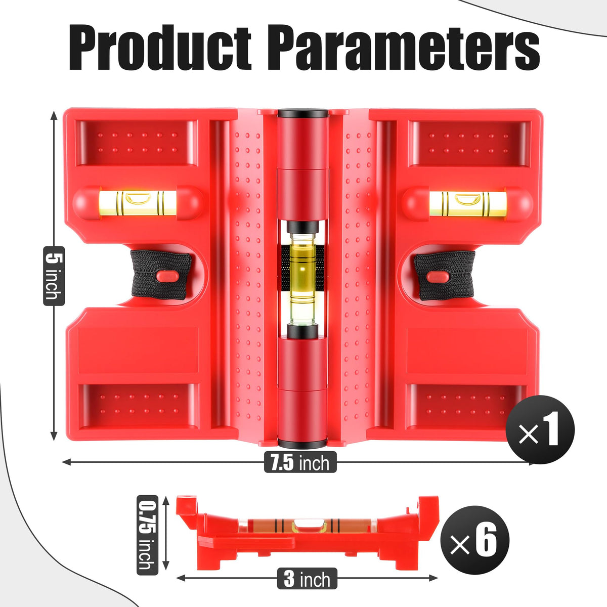 Enhon magnetic-back attachment enables hands-free leveling on metal posts.