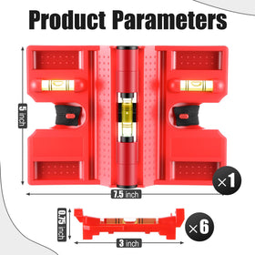 Enhon magnetic-back attachment enables hands-free leveling on metal posts.