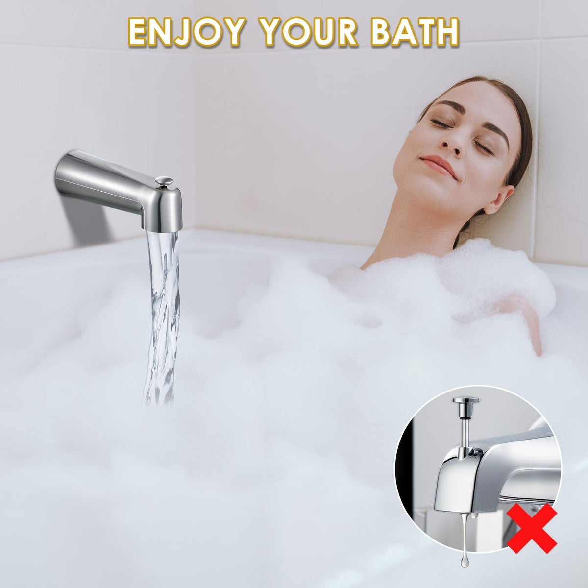 Enhon modern bathroom update with durable metal construction.