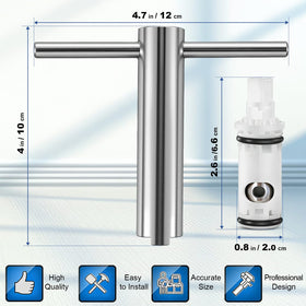 Enhon Moen 1224/14272 compatible cartridge kit for easy replacements.