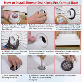 Enhon packaged shower drain kit for quick DIY replacement.