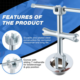 Enhon scratch-free forks protect fixtures during use.