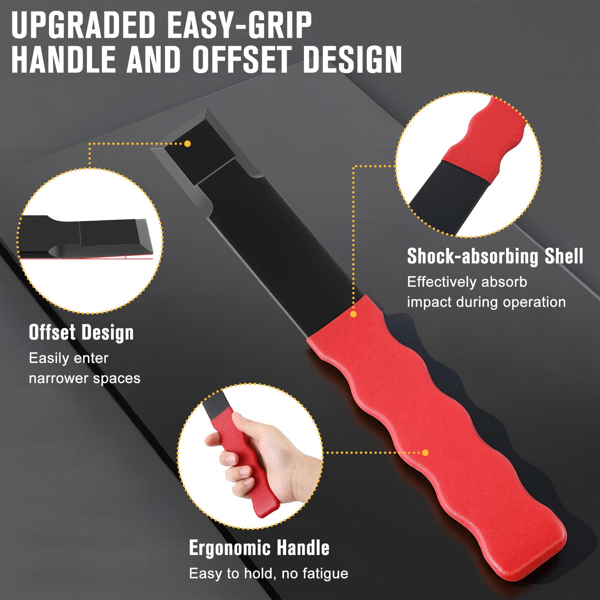 Enhon Spot Weld Chisel offset design enables wider access behind seams