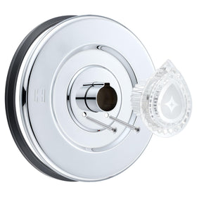 Enhon tub and shower trim kit in chrome finish for a stylish bathroom upgrade.