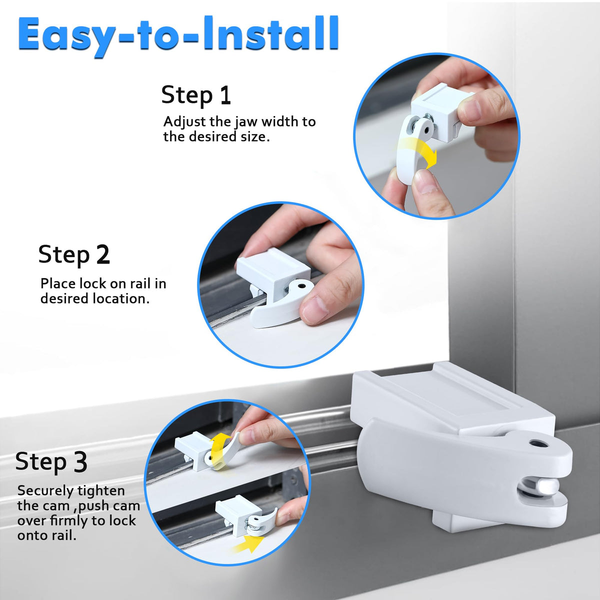 Enhon window locks are travel-friendly and compact