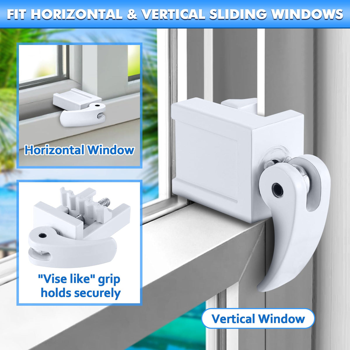 Enhon window lock in ventilating position enabling airflow