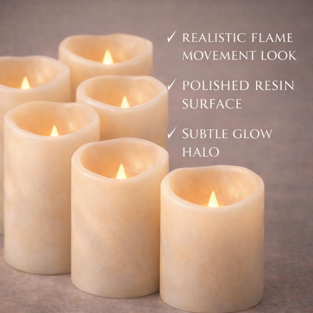 Enido waterproof resin candles suitable for outdoor use