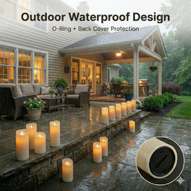 Enido remote controlled flameless candles simplify operation from across the room