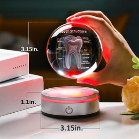 Enjinkail LED base with six light modes enhances crystal color and ambience