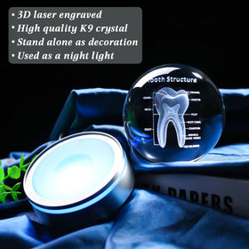 Enjinkail tooth figurine doubles as a soft night-light with color-changing mode