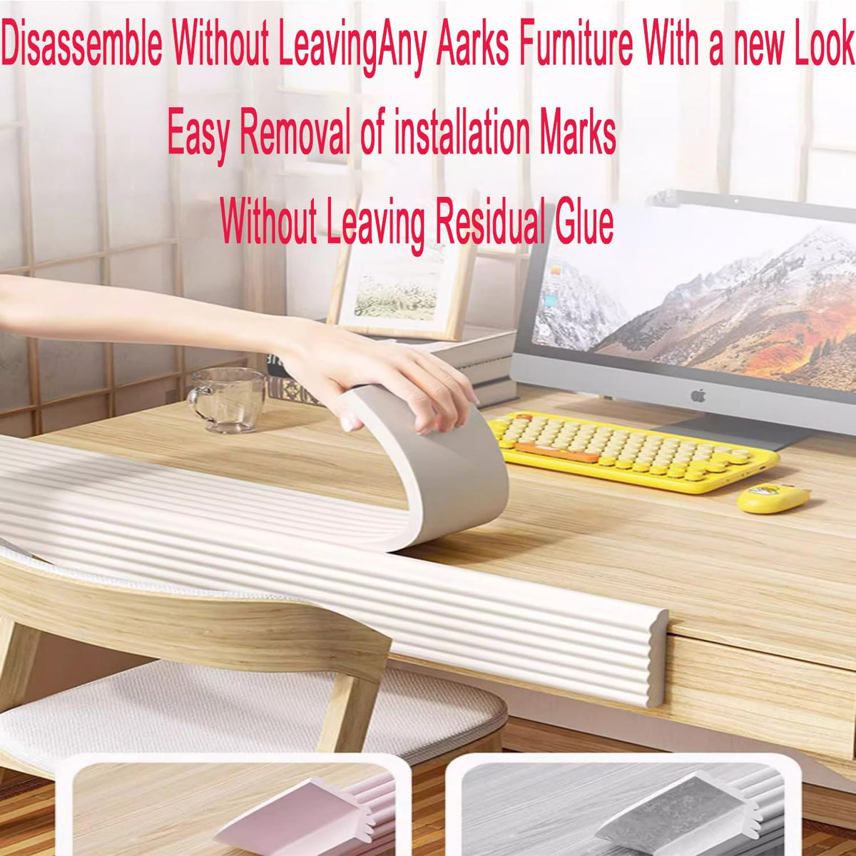 Enjoyment easy clean removal leaves no residue