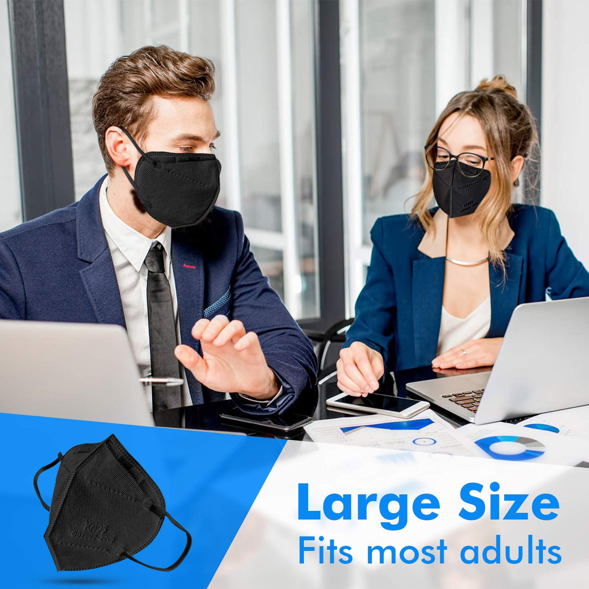 Enlove KN95 mask bulk pack ideal for groups and offices.